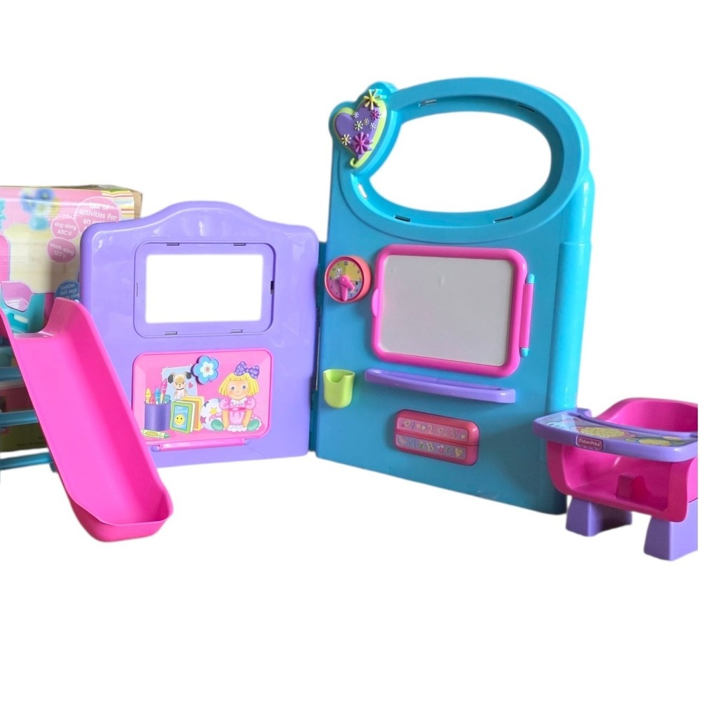 Fisher Price Little Mommy Toddler Play All Day Activity Center J3871 Pink Blue